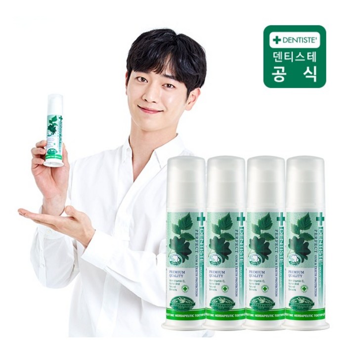 [덴티스테] 플러스화이트 치약 펌프형 170g 4개, 상세 설명 참조, 상세 설명 참조, 상세 설명 참조