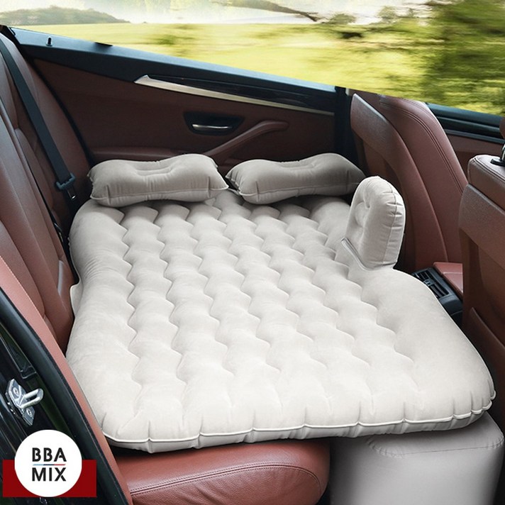 차박 에어매트 2 in 1 피크닉 뒷좌석 전용 매트 캠핑 여행 물놀이 분리형 [00369], 1번