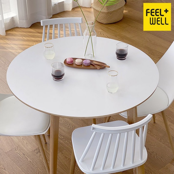 TB9849 필웰 오페라화이트 원형테이블 1000 DVX, 화이트