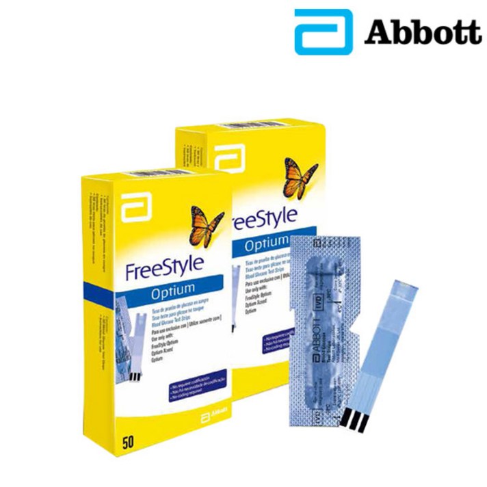 프리스타일 옵티엄 익시드 혈당시험지100매 혈당측정지 21년 9월, 1박스, 100매입