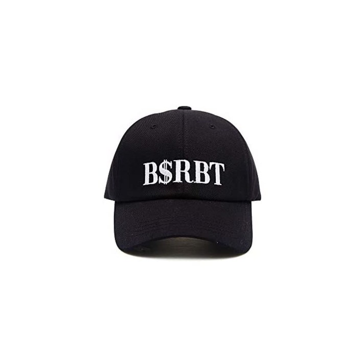 BSRABBIT [비에스라빗토] 남녀 공용 자수 가공품 능직 코튼 솔리드 컬러 로우 캡 야구 모자 BSRBT BLACK [FREE] [병행 수입품]