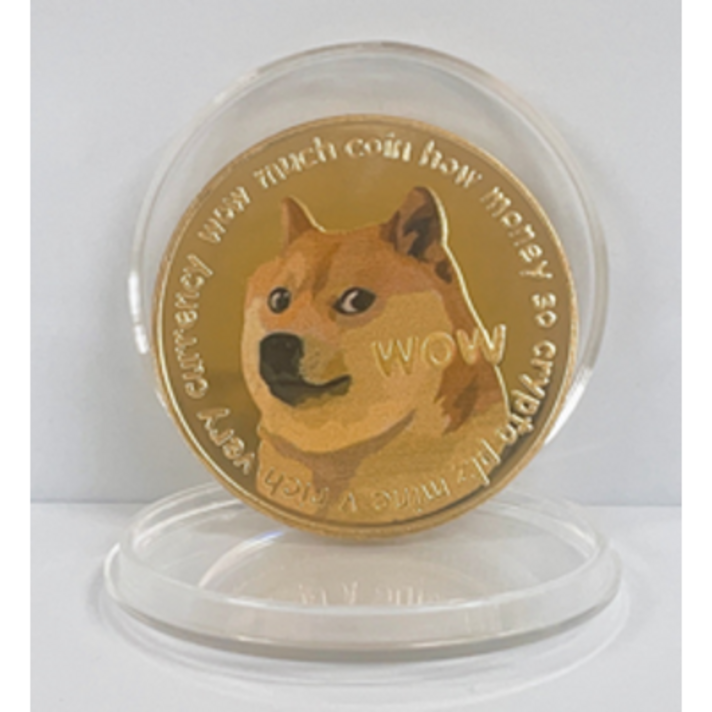 도지코인 비트코인 이더리움 가상화폐 기념주화(투명케이스 증정), 09 도지 골드