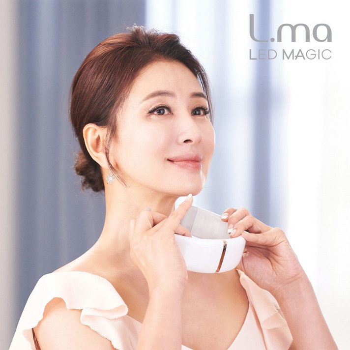 LUXURY L.ma 엘마 스킨케어 LED 넥 케어 마스크(3가지 파장 국내제조)+사은품(콜라겐 펩타이드 리쥬베 앰플)