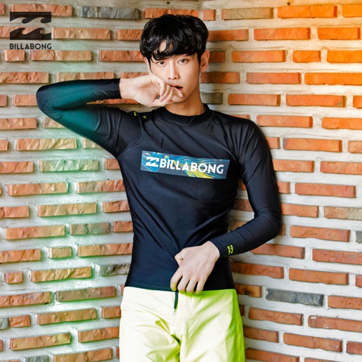 BILLABONG_[빌라봉 래쉬가드 ]_MENS RASHGUARD _LIM(BLACK LIME)_AH011H01 M3-003/비치웨어
