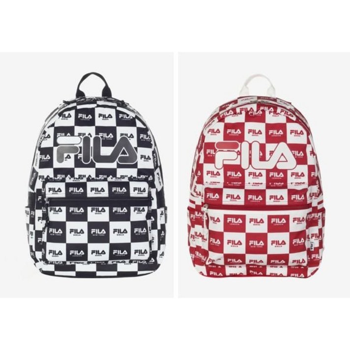 [갤러리아] 휠라(FILA)*FILA*(NEW)*FILA 체크 패턴 백팩(FS3BPC5313X), 검정