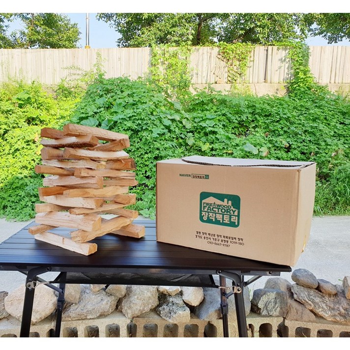 장작팩토리 캠핑용 참나무 장작 20kg (무료배송 당일발송)