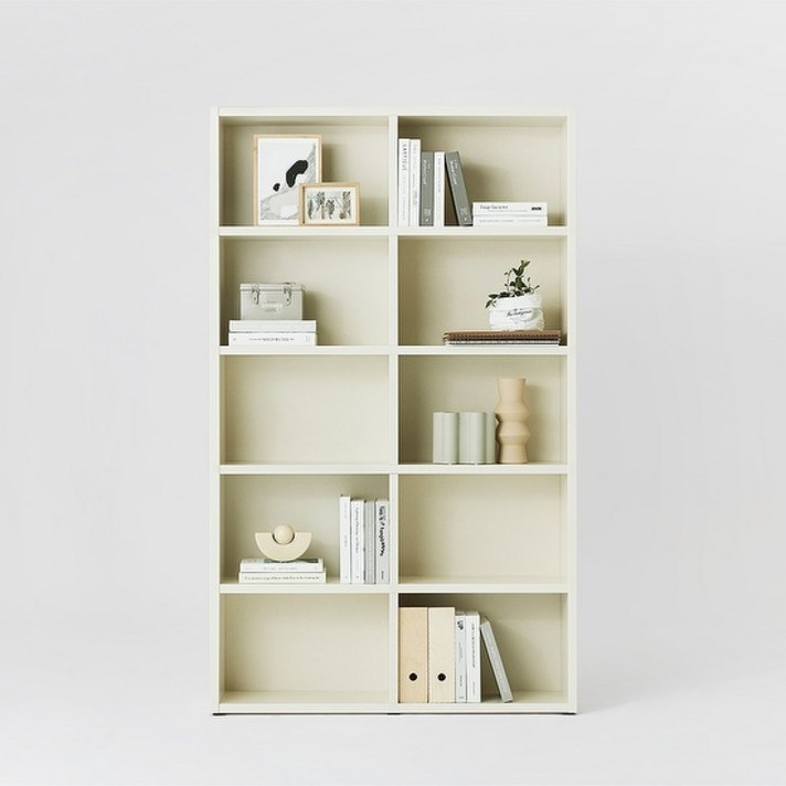 한샘 샘와이드 책장 5단 120cm DIY(컬러 택1), 크림화이트(A)