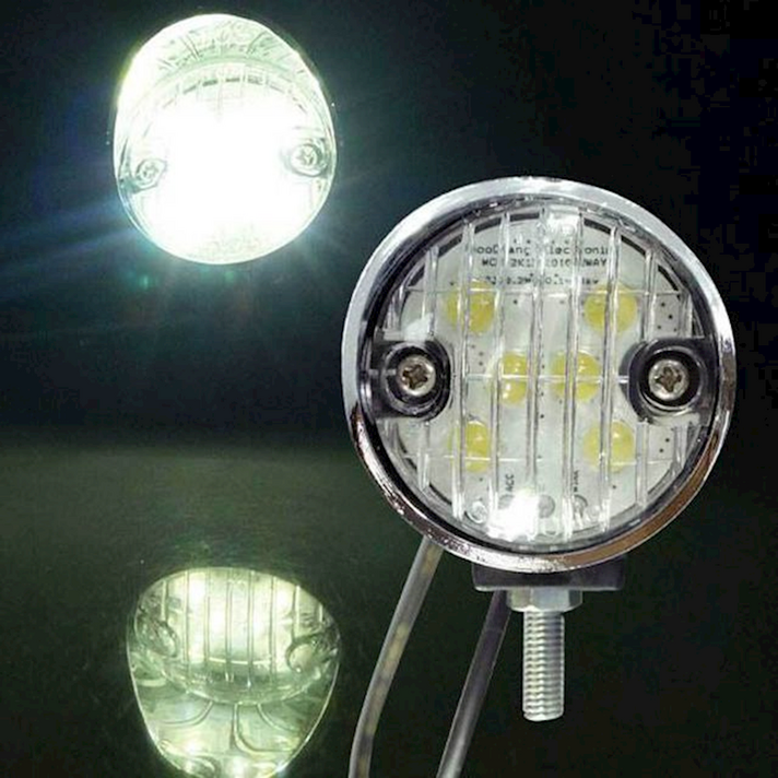 12V LED 램프 2WAY 화이트 옐로우 미등 깜빡이등 자동차라 전구 포인트 차량DIY 아이라인, 1개, 상세페이지참조()