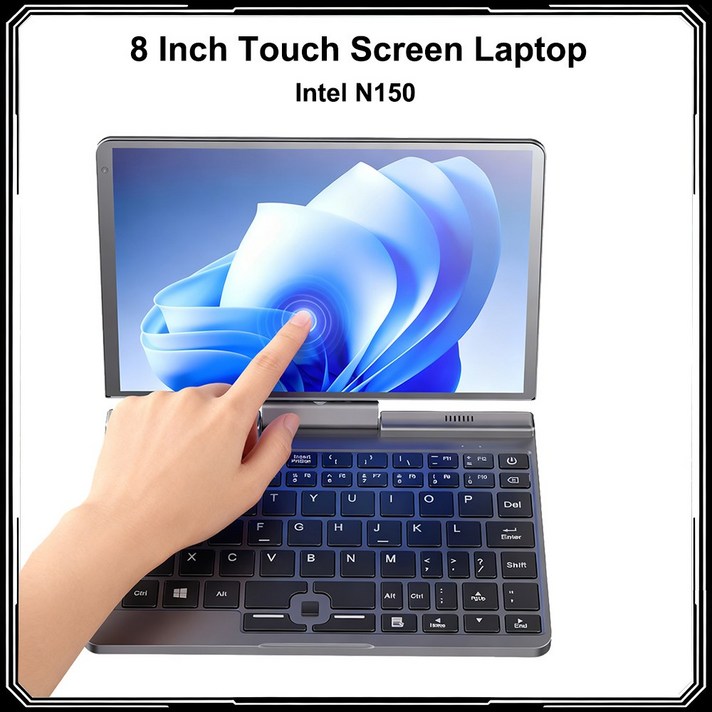 8인치 12세대 터치스크린 인텔 오피스 WIFI6 PC 쿼드 4800MHZ 윈도우11 1TB 노트북 미니 12GB N150 LPDDR5 코어