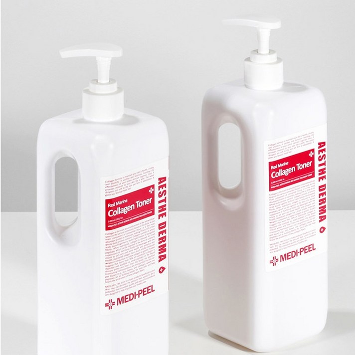 MEDI-PEEL 겟잇뷰티 저분자 콜라겐 스킨 토너 뷰라벨 볼륨 승무원 연예인 여름 약산성 모공 수분 물광 꿀광 윤광 광채 대용량 짐승용량 (올리브영 더페이스샵 X) 1000ml, 1개