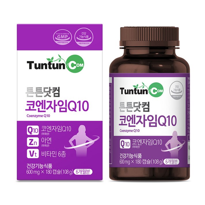 튼튼닷컴 코엔자임 Q10 [6개월분] 코큐텐, 108g, 1개, 1개, 180캡슐