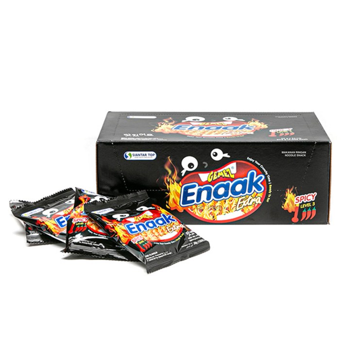에낙 (Enaak) 게메즈 라면과자 스파이시 레벨3 28g X 24개입 (1Box) 672g, 단품
