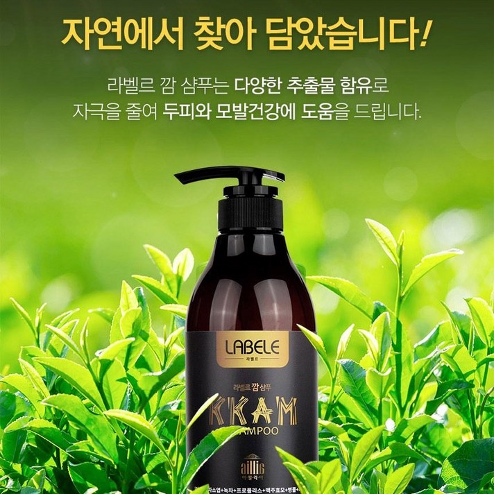 맥주효모샴푸 탈모 지루성 어성초 500ml