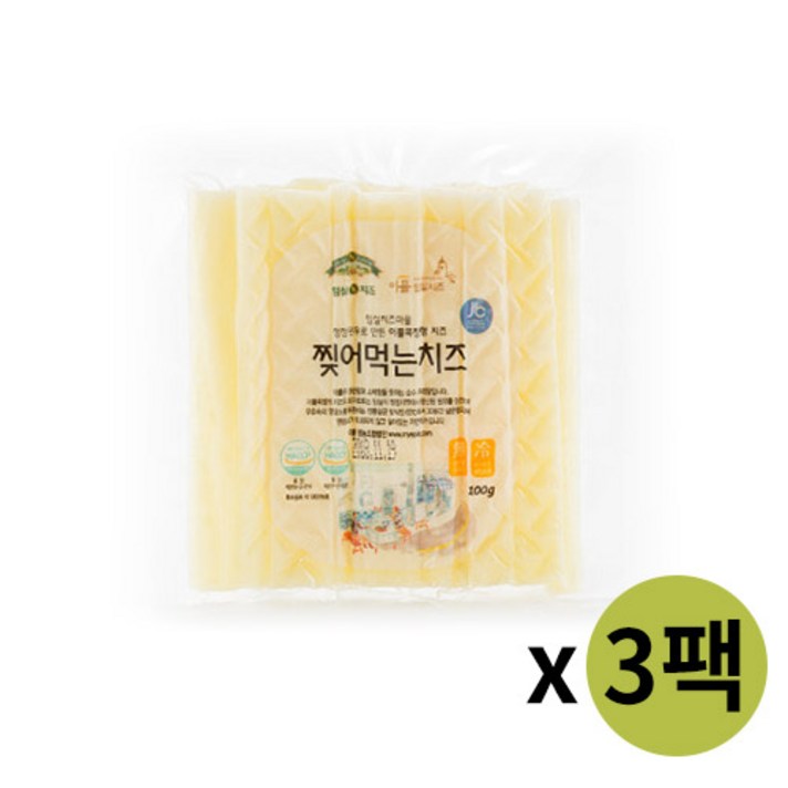 임실치즈 [임실치즈] 찢어먹는치즈 100g*3팩, 1box