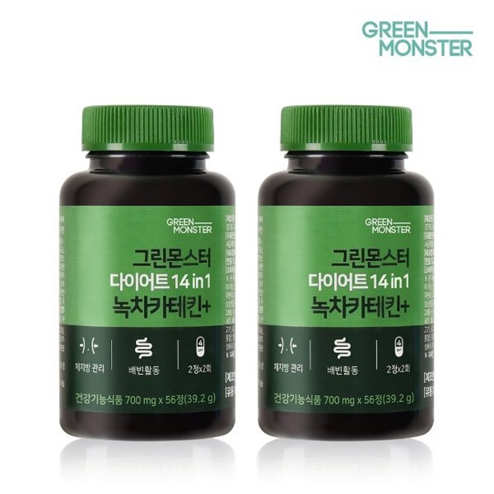 그린몬스터 다이어트 스페셜 6in1 녹차카테킨 1000+ 1+1, 상세페이지 참조, 상세페이지 참조
