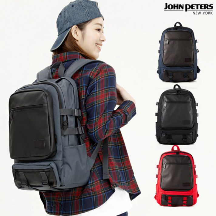 [존피터뉴욕] 7007M Double Check Backpack (택1) / 존피터백팩 더