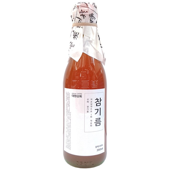 50년전통대현상회 저온압착 진짜 참기름 350ml 방앗간직배송, 1개