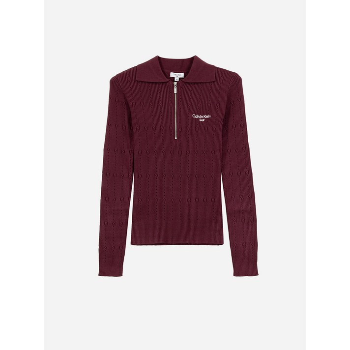 캘빈클라인골프 여성 하프집업 니트스웨터 CA2PL230214
