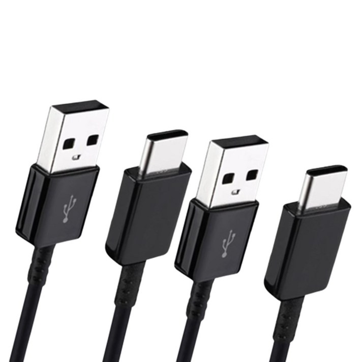 11 삼성 정품 C타입 고속 충전케이블, 데이터 통신케이블, 블랙, 화이트 1.5m, 1m, 2개입, 150cm