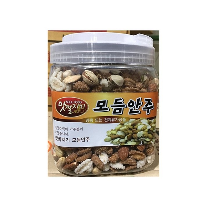소울푸드 BW6994F4B 모둠안주 간식 가공안주 850gX6 소울 마른안주 류 과자 견과류 스낵, GD 1