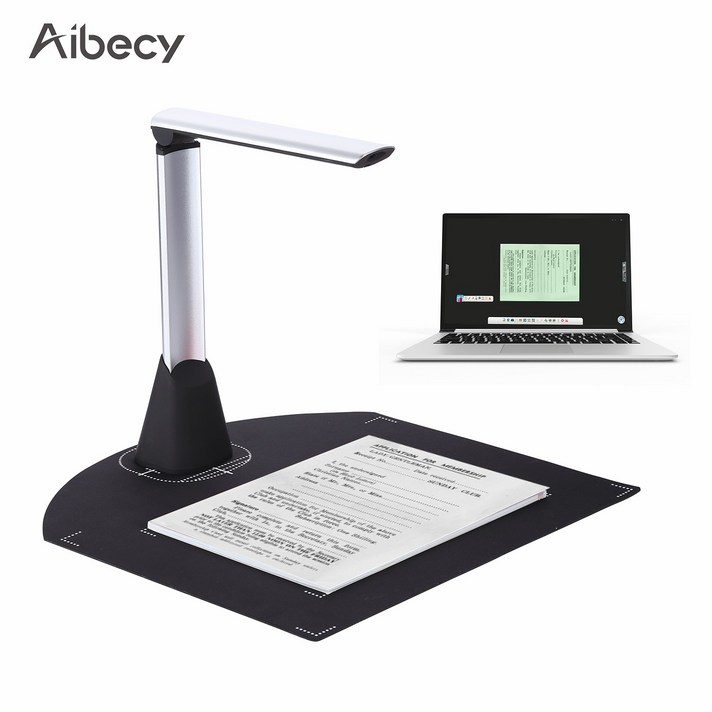 Aibecy APP 한글 지원 800만 화소 북스캐너 A4, BK35