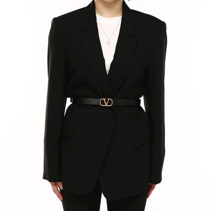 발렌티노 20 ss 블랙 브이금장로고 벨트TY0T0944ECU TY0T0944 ECU