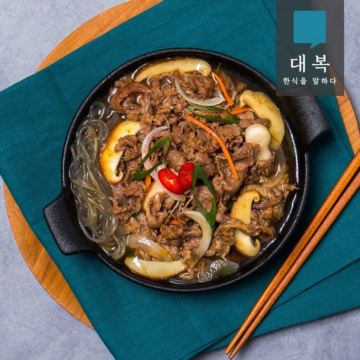 대복 한복선 버섯 뚝배기 불고기, 400g, 6팩