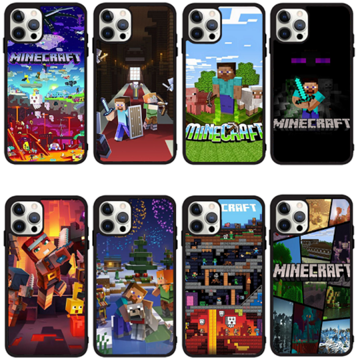 MINECRAFT 마인크래프트 black범퍼케이스 아이폰14 아이폰14플러스 X커버5 S911 S916 S918 S23 A24 A34 점프2 M33 제트플립3 A24 시버디2