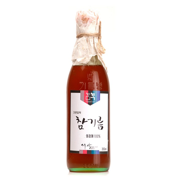 40년전통 이삭방앗간 저온압착 정직한 참기름350ml, 1병, 350ml