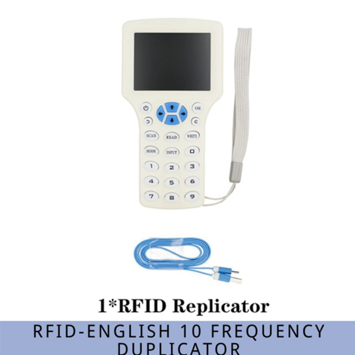 카드단말기 휴대용 이동식 블루투스 신용카드 리더기 영어 10 IC ID 주파수 RFID 액세스 제어 카드 기 NFC 암호화 카드 작성기 UID 칩 복사기 스마트 키 복사기 기, 08CD-1