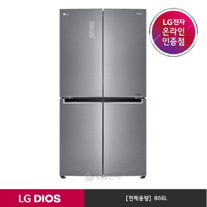 LG전자 디오스 냉장고 F873S10 866L 방문설치