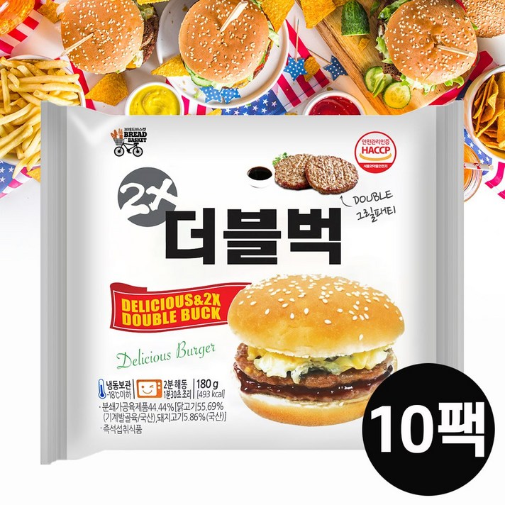 대신 투엑스더블벅 180g x 10팩, 1세트