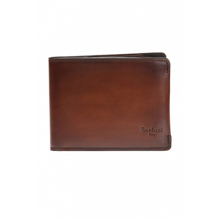 Berluti Bi-fold 지갑 로고 N152797 0-MOGANO 150불 이상 주문시 부가세 별도