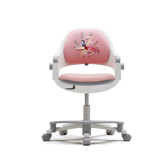 시디즈 S500ACF 링고 고정형+디즈니 마블 커버+발받침(SNA509ACFCC1), 인조가죽 핑크:프린세스 핑크