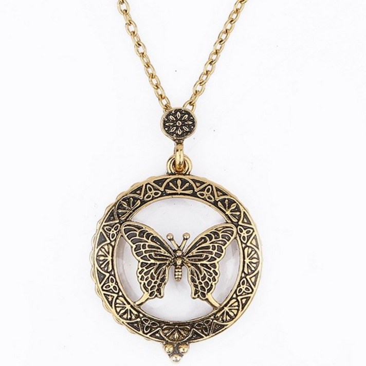 휴대용고배율 송가인스타일 선물용 목걸이형 돋보기 4, 단품, 단품