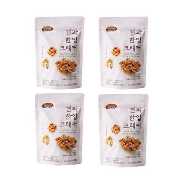 jk 하루견과 견과 한입 크래커120g, 4봉, 120g
