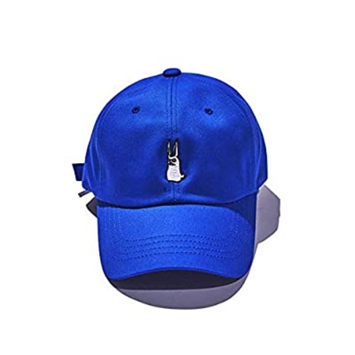 BSRABBIT [비에스라빗토] 한국 스트리트 패션 브랜드면 100 %의 남녀 공용 자수 로고 야구 모자 GR STRAPBACK BLUE [FREE SIZE] [병행 수입품]