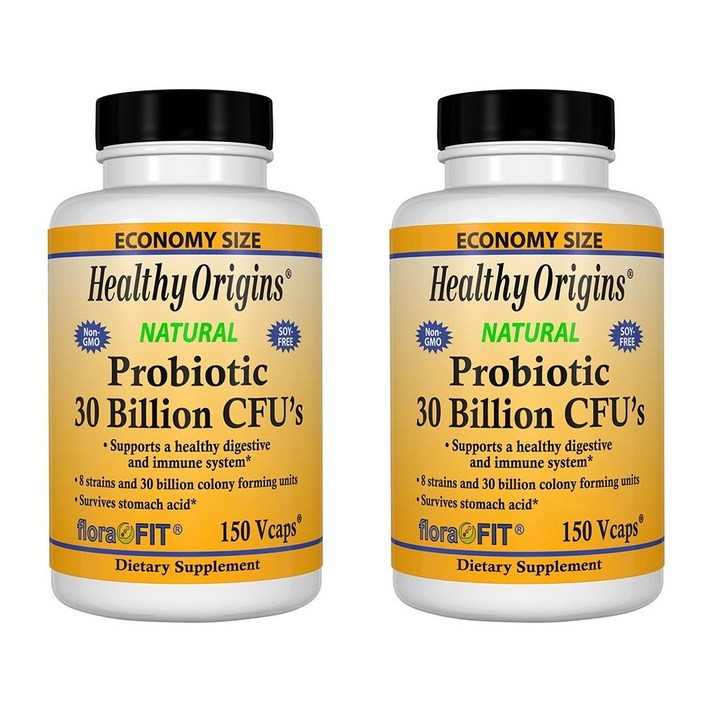Healthy Origins 헬시오리진스 내추럴 프로바이오틱 300억 CFU's 베지캡 150정 2팩, 2개