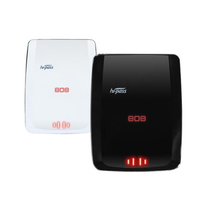 808 무선 하이패스 단말기 태양광 IR X700 선불 후불 충전, 블랙