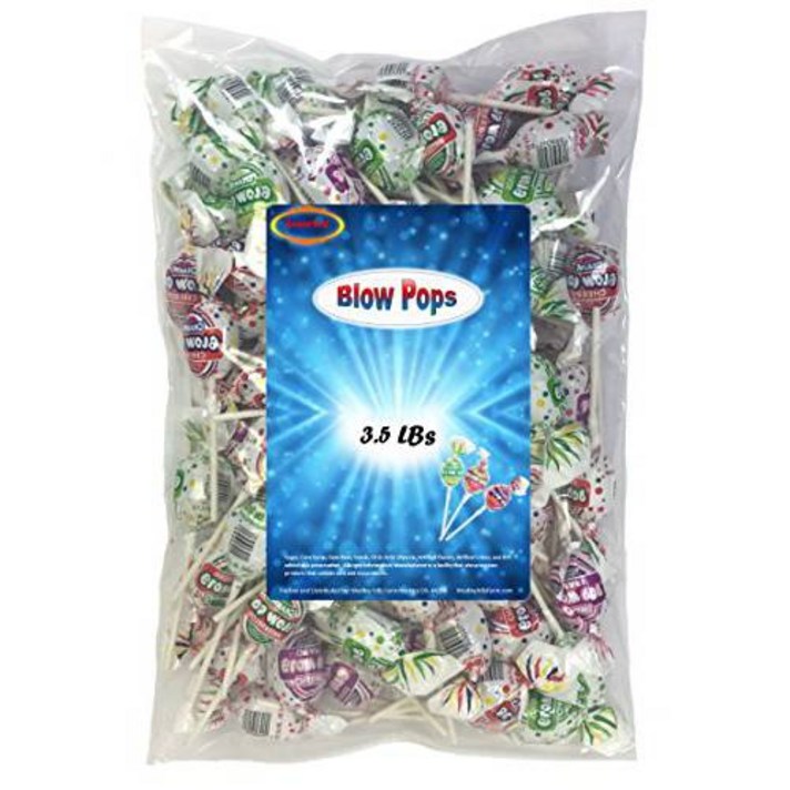 Charms Blow Pops 3.5 Lbs Assorted Individually Wrapped With a Bubble G, 상세내용참조