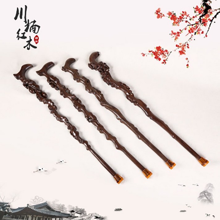 더조은 90cm 나무지팡이 할아버지 할머니 선물 지팡이, 1개