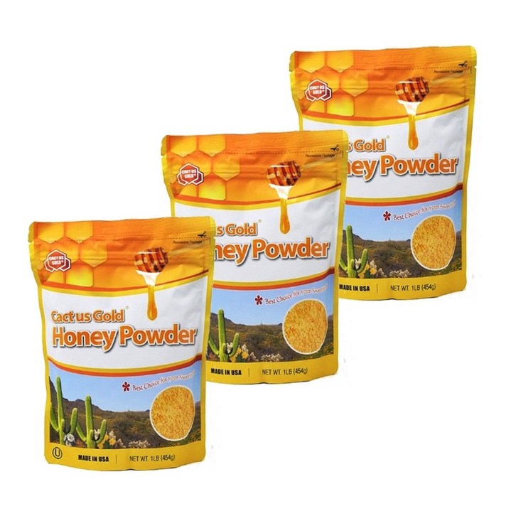 [미국직배송] 미국 아리조나 천연꿀가루 허니 파우더 454g (수량옵션)/Arizona Honey powder, 3개