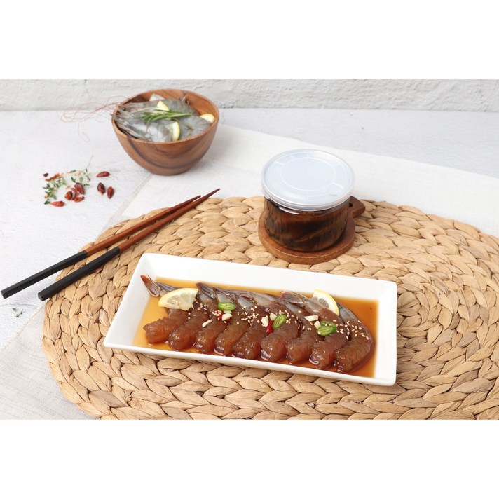 신밥도둑 왕 간장 깐새우장 깐간장새우, 1통, 300g