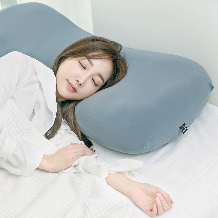 LINU 리누 2인용 꿀밤베개 롱버전 잠솔솔 요술 기절 마약베개 경추베개, 그레이