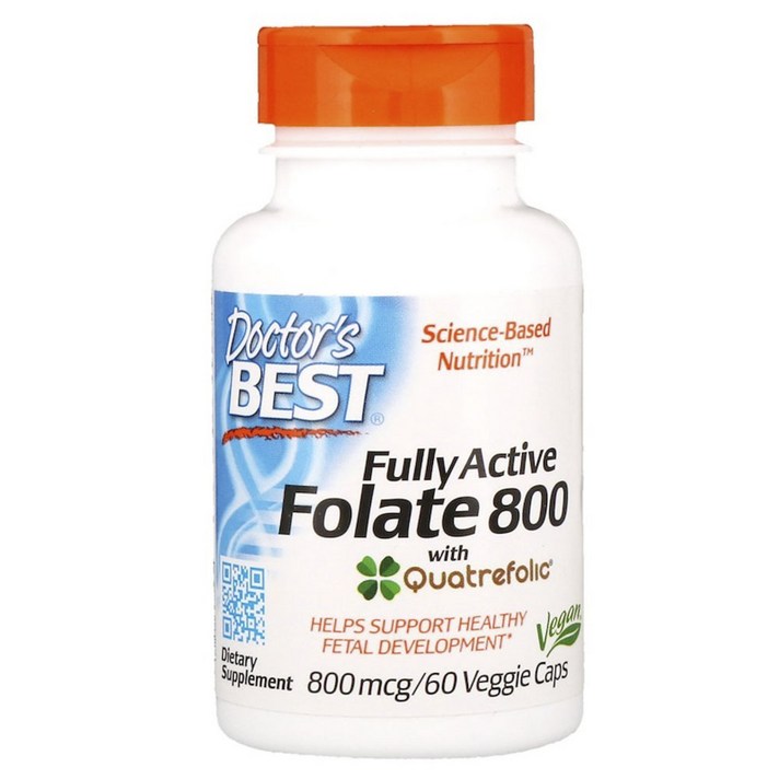 닥터스베스트 풀리 액티브 엽산 800mcg 베지 캡, 60개입, 1개