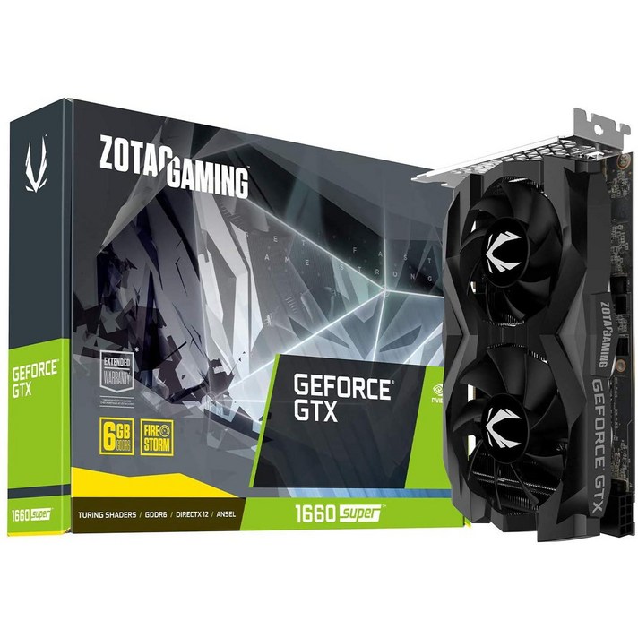 3.예상수령일 2-6일 이내 ZOTAC 게임 GeForce GTX 1660 Super 6GB GDDR6 192 비트 게임 그래픽 카드 초소, 상세 설명 참조0