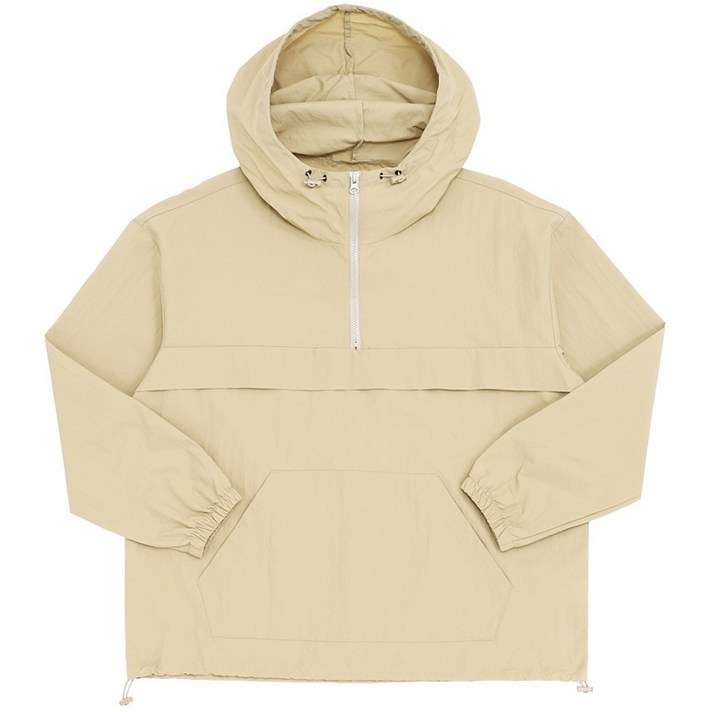 더맨쉽 오버핏 발수코팅 후드 바람막이 아노락점퍼 SBTJP12003