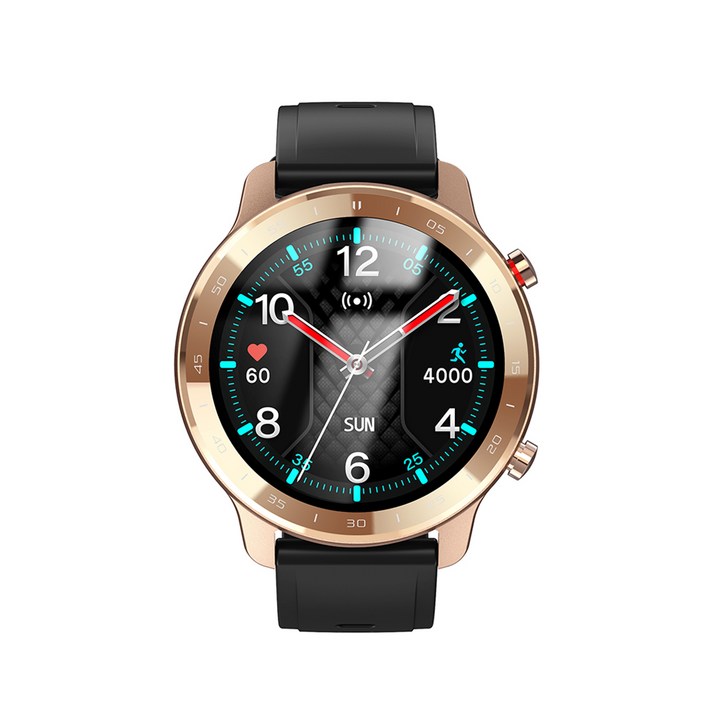 젤센 스마트워치 웨어러블 스마트밴드 스마트 전자 시계 AIRXWATCH, 브론즈