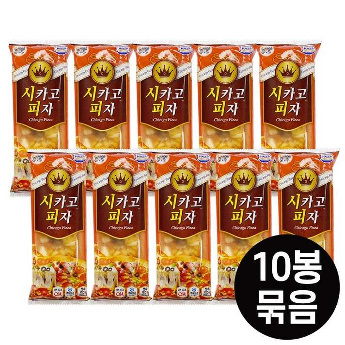 대신 냉동 시카고피자 120g x 10팩, 1set