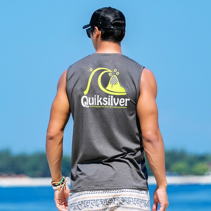 퀵실버 남성 민소매 래쉬가드 QS740DMT
